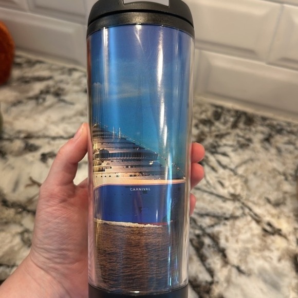 Carnival Cruise Ship Tumbler Travel Mug Souvenir NIB - Picture 3 of 6